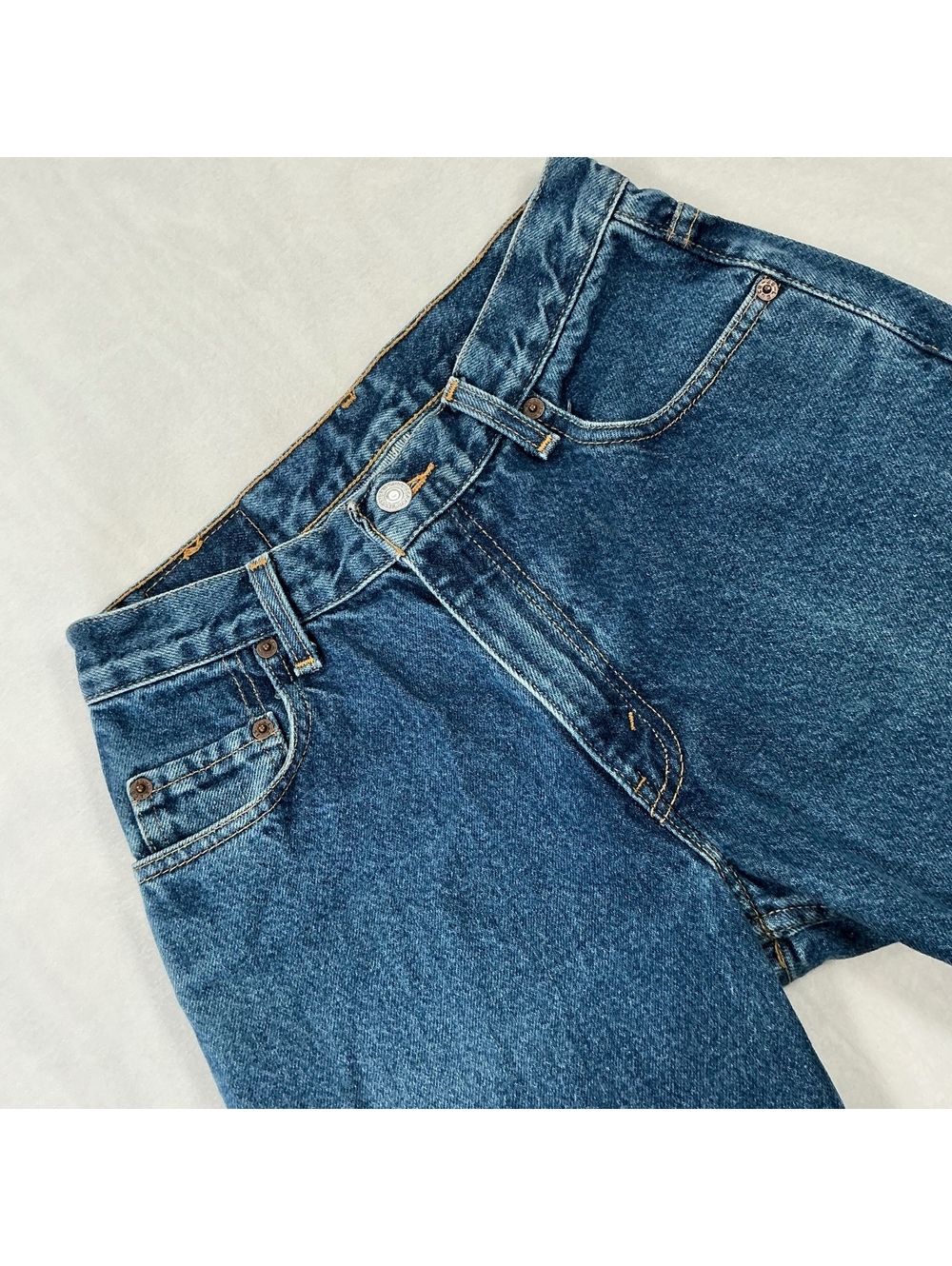 Levi’s 569 Loose Fit Jeans Women’s Size 14 W27 L27 Wide Leg Blue Denim